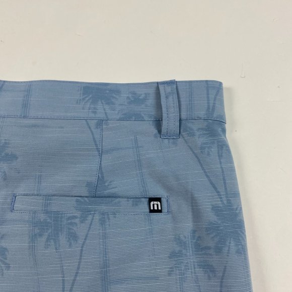 NWT Travis Mathew Smooth Talker Shorts Mens Size 38 Blue Golf Flat Front Stretch - Picture 3 of 15